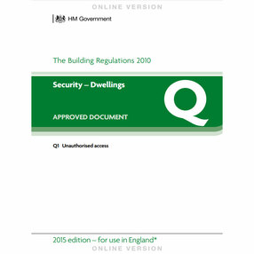 Security in dwellings: Approved Document Q