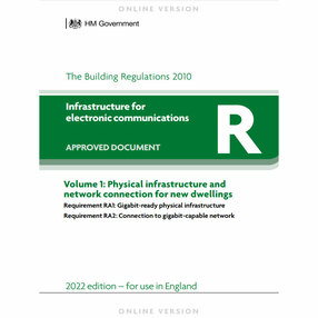 Infrastructure for electronic communications: Approved Document R