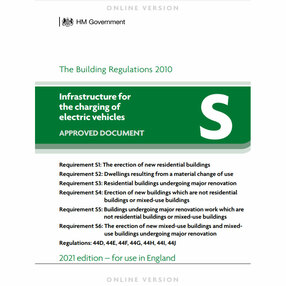 Infrastructure for charging electric vehicles: Approved Document S